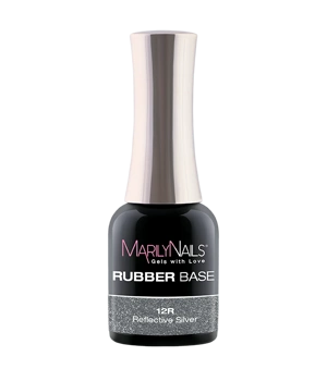 MarilyNails Rubber Base - 12R - Reflective Silver 7ml főképe